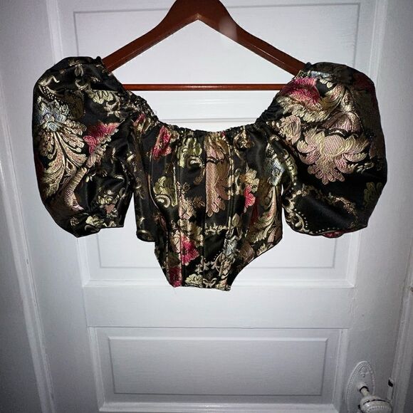 Puff Sleep Corset Top Size 4 - Picture 2 of 9